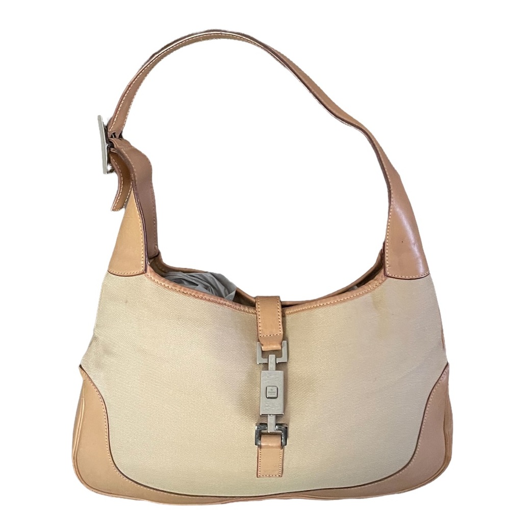 Vintage Gucci Jackie canvas hobo